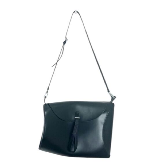 STAUD MIA Black leather asymmetric shoulder bag - Picture 7 of 7